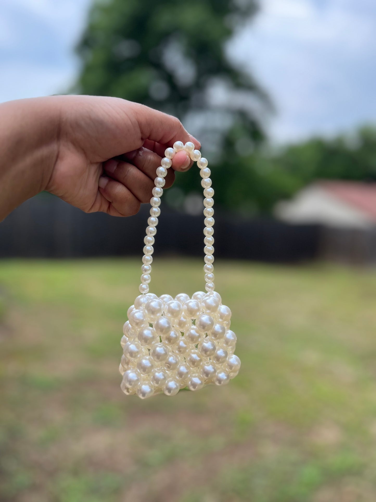 Pearl mini handbag