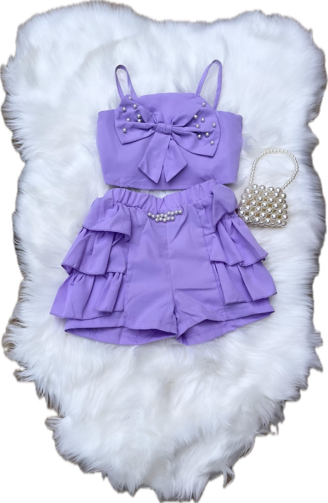 Ruffled Pearl Set